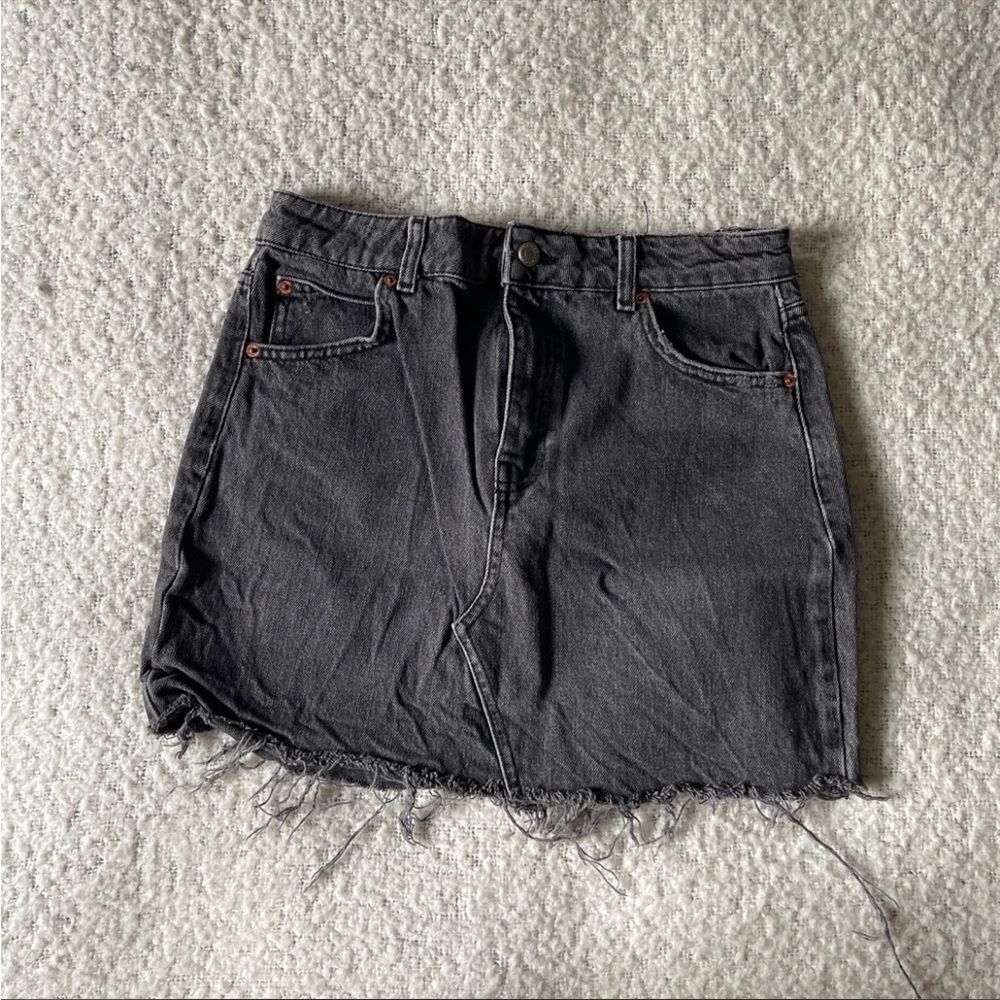 Topshop black mini‎ skirt 8